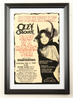 1982 "Ozzy Osbourne" Notre Dame Concert Custom Framed Poster Display at PristineAuction.com