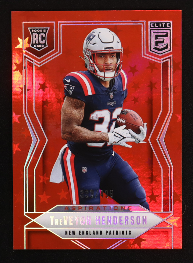 TreVeyon Henderson 2025 Elite Aspirations Stars #152 #338/499 RC at PristineAuction.com TreVeyon Henderson 2025 Elite Aspirations Stars #152 #338/499 RC at PristineAuction.com