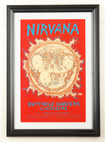 1993 "Nirvana" Oakland Coliseum Concert Custom Framed Poster Display at PristineAuction.com