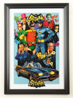 1966 "Batman" Custom Framed Print Display with Batman Patch at PristineAuction.com