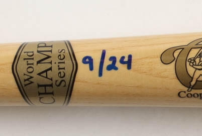Tino Martinez Signed LE 1999 Yankees World Series Champs Cooperstown Baseball Bat Inscribed "99 WS Champs" (JSA) at PristineAuction.com Tino Martinez Signed LE 1999 Yankees World Series Champs Cooperstown Baseball Bat Inscribed "99 WS Champs" (JSA) at PristineAuction.com