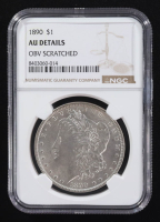 1890 Morgan Silver Dollar (NGC AU Details) at PristineAuction.com
