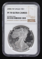 2006-W American Silver Eagle $1 Coin (NGC Proof 70 Ultra Cameo) at PristineAuction.com