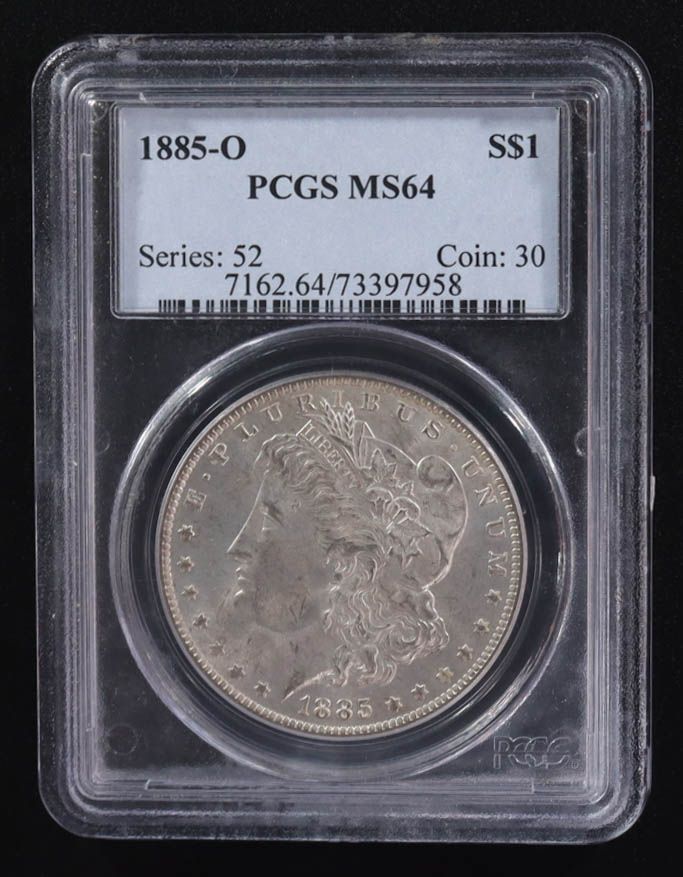 1885-O Morgan Silver Dollar (PCGS MS64) at PristineAuction.com 1885-O Morgan Silver Dollar (PCGS MS64) at PristineAuction.com