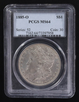 1885-O Morgan Silver Dollar (PCGS MS64) at PristineAuction.com