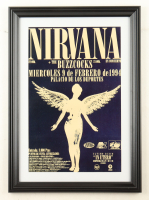 1994 &ldquo;Nirvana" Spain Concert Custom Framed Poster Display at PristineAuction.com