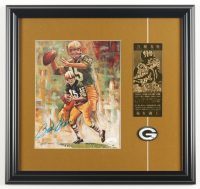 Bart Starr Signed Packers Custom Framed Art Print Display (JSA) at PristineAuction.com