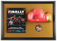 Mike Tyson Signed Custom Framed Boxing Glove Display (PSA & Tyson) at PristineAuction.com