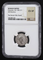 Caracalla (A.D. 198-217) Roman Empire AR Denarius Rome Mint Ancient Silver Coin - The Seven Hills Hoard (NGC Ch VF) at PristineAuction.com