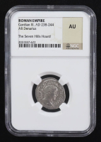 Gordian III (A.D. 238-244) Roman Empire AR Denarius Rome Mint Ancient Silver Coin - Seven Hills Hoard (NGC AU) at PristineAuction.com