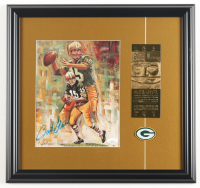Bart Starr Signed Packers Custom Framed Art Print Display (JSA) at PristineAuction.com