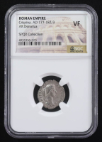 Crispina Augusta (A.D. 177-182/83) Roman Empire AR Denarius Rome Mint Ancient Silver Coin - SPQR Collection (NGC VF) at PristineAuction.com