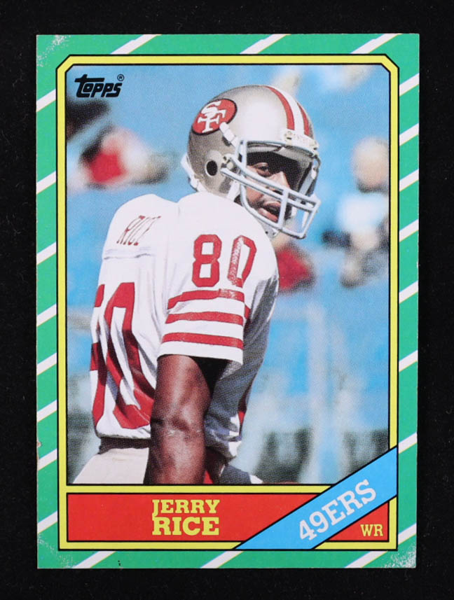 Jerry Rice 1986 Topps #161 RC at PristineAuction.com Jerry Rice 1986 Topps #161 RC at PristineAuction.com
