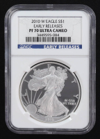 2010-W American Silver Eagle $1 Coin Early Releases (NGC Proof 70 Ultra Cameo) at PristineAuction.com