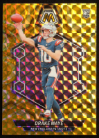 Drake Maye 2024 Panini Mosaic Mosaic Reactive Yellow #303 RC at PristineAuction.com
