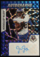Justin Jefferson 2022 Panini Mosaic Autographs Mosaic Blue #30 #24/99 at PristineAuction.com