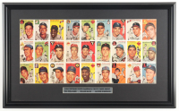 1954 Topps Baseball Custom Framed Uncut Sheet of (24) Cards at PristineAuction.com