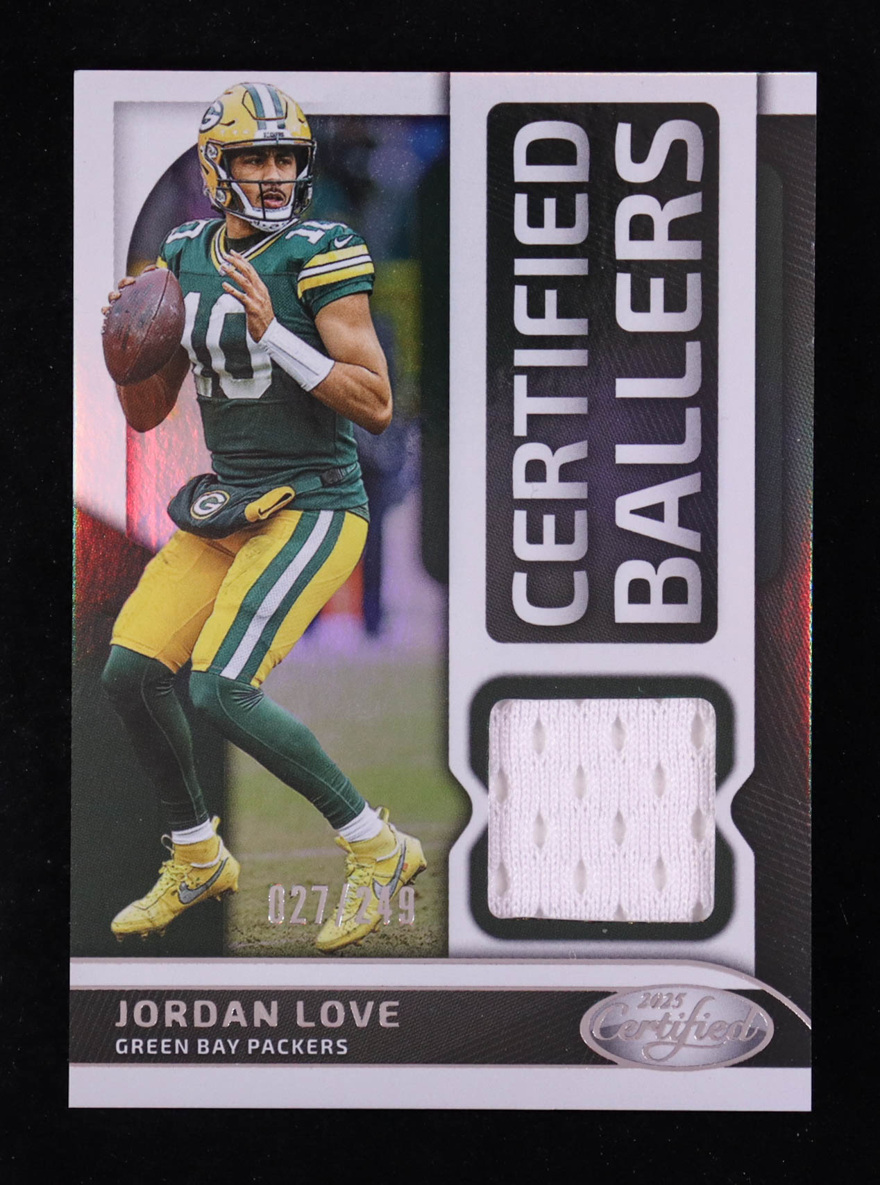 Jordan Love 2025 Certified Certified Ballers Jerseys Mirror #10 #027/249 at PristineAuction.com Jordan Love 2025 Certified Certified Ballers Jerseys Mirror #10 #027/249 at PristineAuction.com