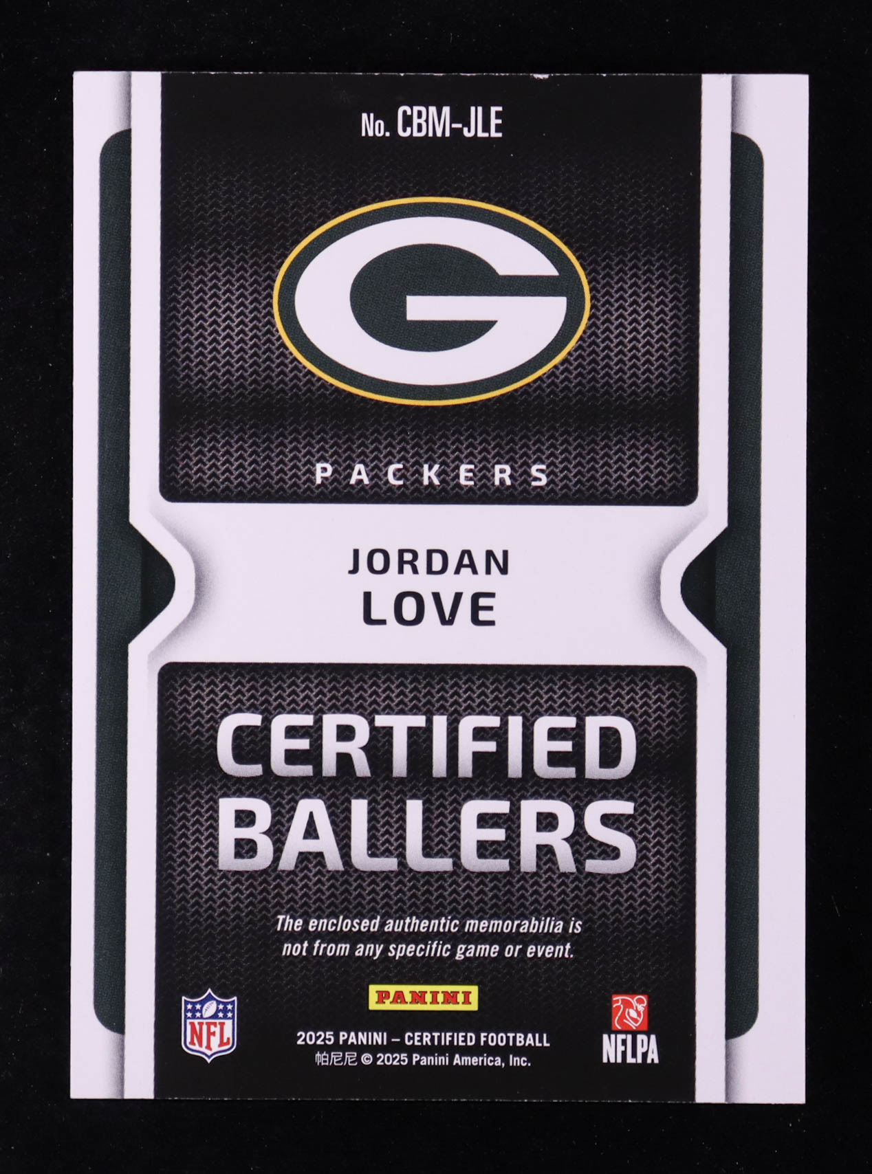 Jordan Love 2025 Certified Certified Ballers Jerseys Mirror #10 #027/249 at PristineAuction.com Jordan Love 2025 Certified Certified Ballers Jerseys Mirror #10 #027/249 at PristineAuction.com