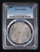 1887 Morgan Silver Dollar (PCGS MS64) at PristineAuction.com