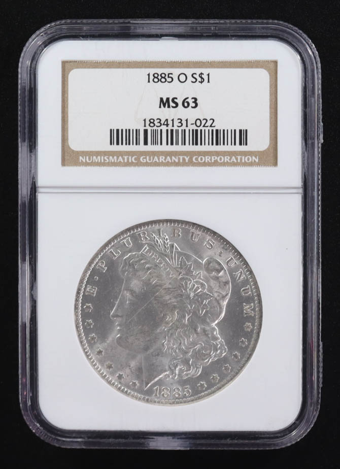 1885-O Morgan Silver Dollar (NGC MS63) at PristineAuction.com 1885-O Morgan Silver Dollar (NGC MS63) at PristineAuction.com