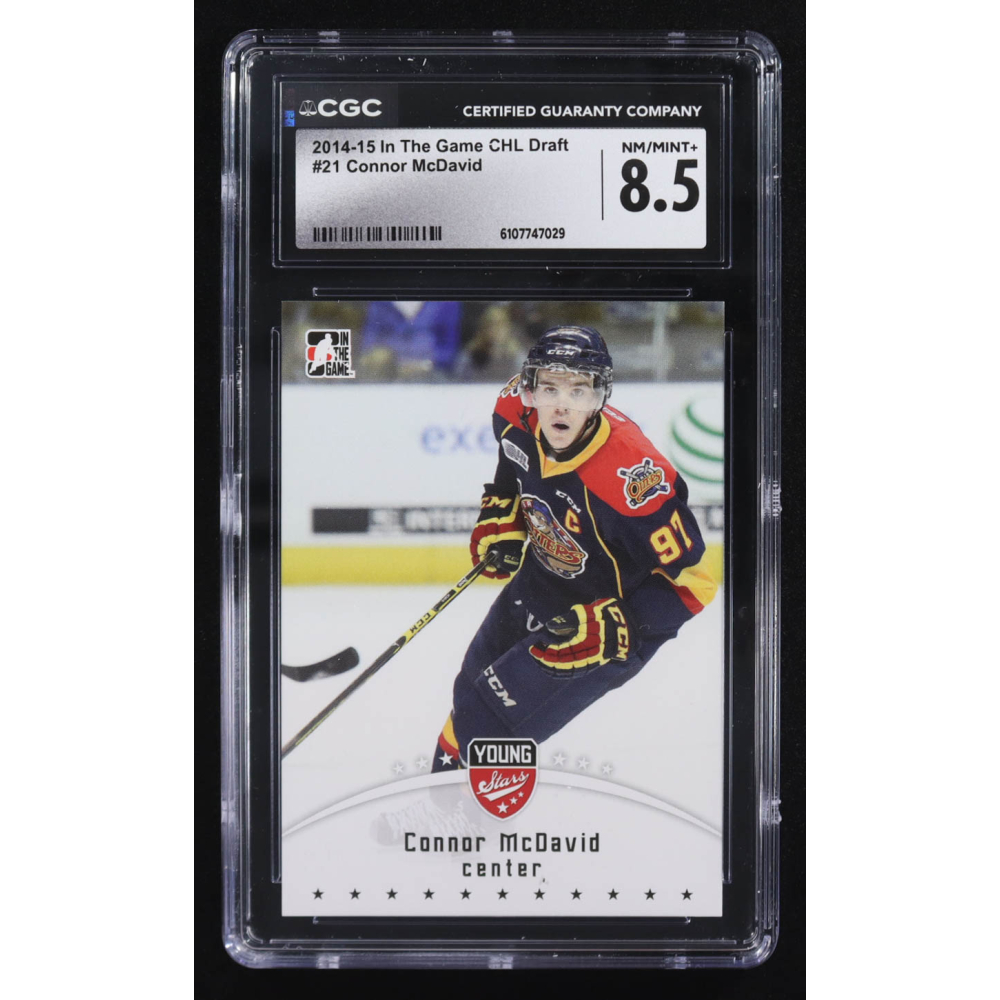 Connor McDavid 2014-15 In The Game CHL Draft Young Stars #21 RC (CGC 8.5) at PristineAuction.com