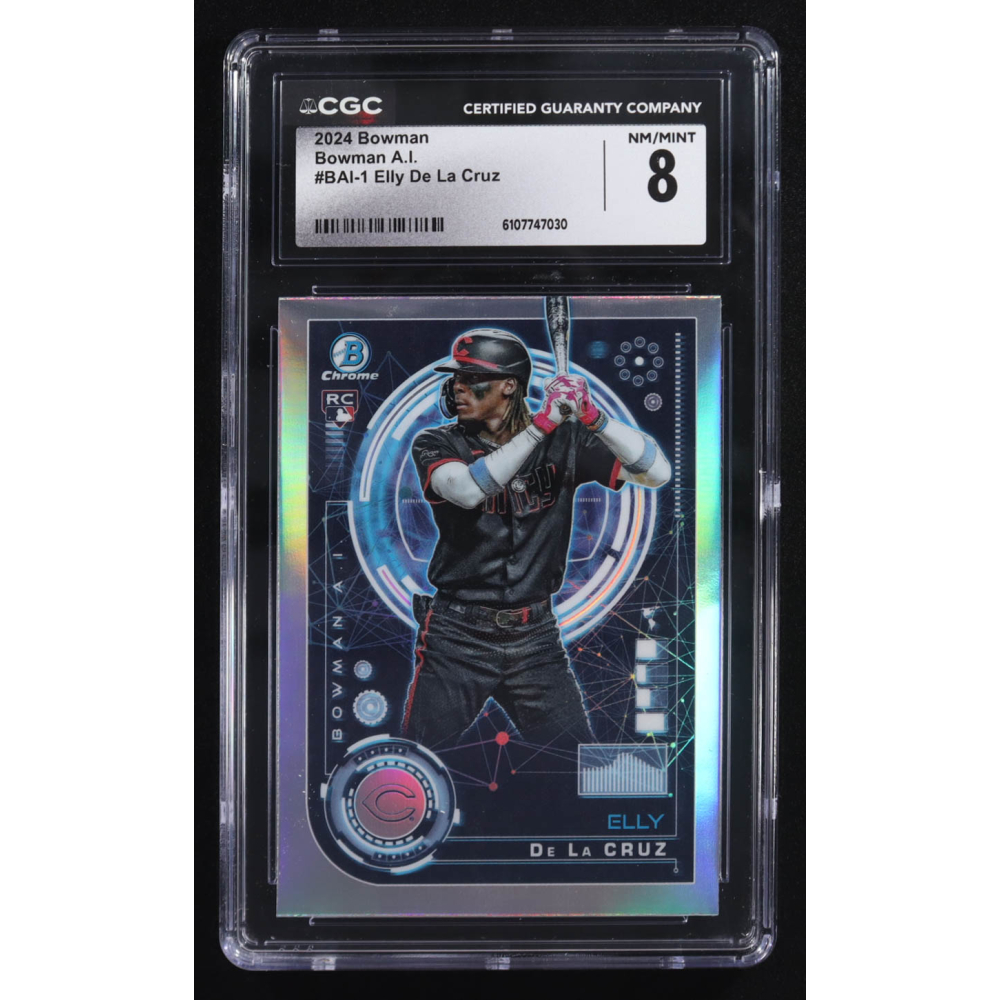 Elly De La Cruz 2024 Bowman A.I. #BAI-1 RC (CGC 8) at PristineAuction.com