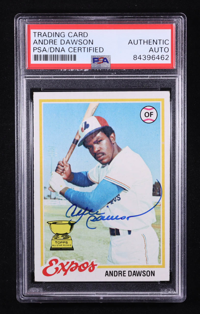 Andre Dawson Signed 1978 Topps #72 (PSA Encapsulated | Autograph Graded Authentic) at PristineAuction.com Andre Dawson Signed 1978 Topps #72 (PSA Encapsulated | Autograph Graded Authentic) at PristineAuction.com
