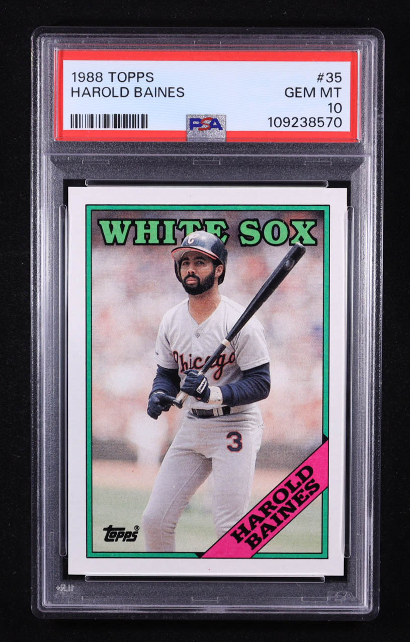 Harold Baines 1988 Topps #35 (PSA 10) at PristineAuction.com Harold Baines 1988 Topps #35 (PSA 10) at PristineAuction.com
