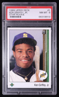 Ken Griffey Jr. 1989 Upper Deck #1 RC (PSA 8) at PristineAuction.com
