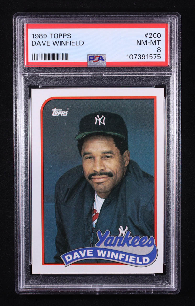 Dave Winfield 1989 Topps #260 (PSA 8) at PristineAuction.com Dave Winfield 1989 Topps #260 (PSA 8) at PristineAuction.com