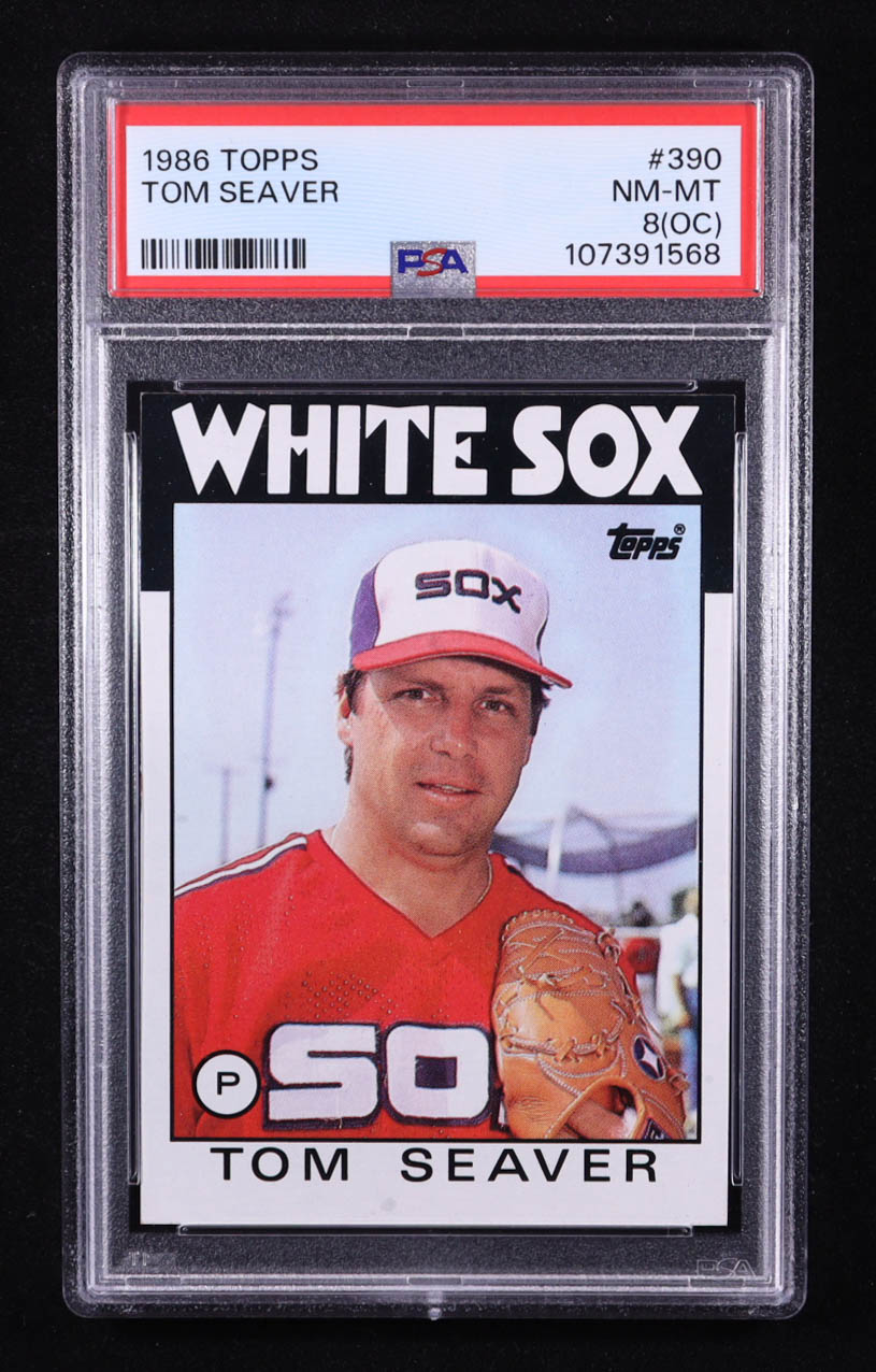 Tom Seaver 1986 Topps #390 (PSA 8)(OC) at PristineAuction.com Tom Seaver 1986 Topps #390 (PSA 8)(OC) at PristineAuction.com