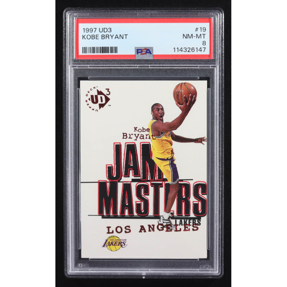Kobe Bryant 1997-98 UD3 Jam Masters #19 RC (PSA 8) at PristineAuction.com