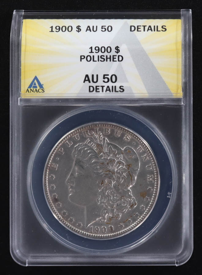 1900 Morgan Silver Dollar (ANACS AU50 Details) at PristineAuction.com 1900 Morgan Silver Dollar (ANACS AU50 Details) at PristineAuction.com