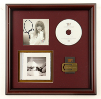 Taylor Swift Signed "The Tortured Poets Department" Custom Framed CD Insert Display With Metal Bookmark (PSA) at PristineAuction.com