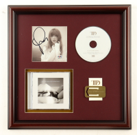 Taylor Swift Signed "The Tortured Poets Department" Custom Framed CD Insert Display With Metal Bookmark (PSA) at PristineAuction.com