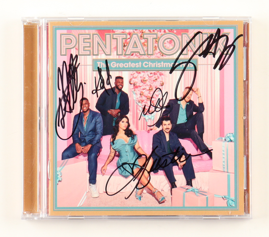 Pentatonix "The Greatest Christmas Hits" | CD Album Group-Signed by (5) with Mitch Grassi, Kirstin Maldonado (JSA) at PristineAuction.com Pentatonix "The Greatest Christmas Hits" | CD Album Group-Signed by (5) with Mitch Grassi, Kirstin Maldonado (JSA) at PristineAuction.com