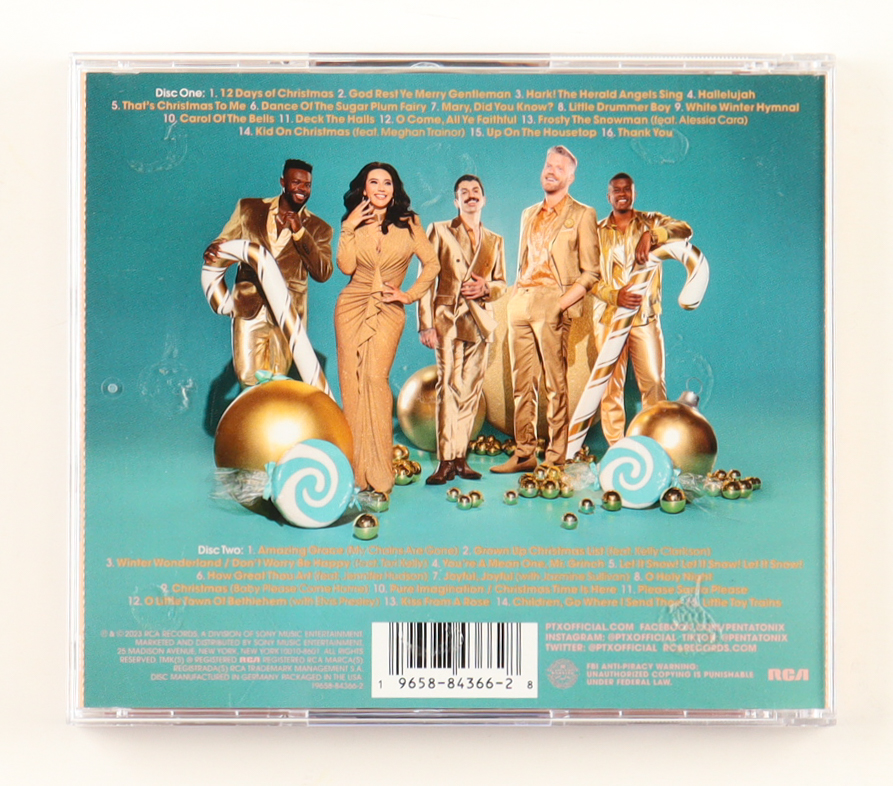 Pentatonix "The Greatest Christmas Hits" | CD Album Group-Signed by (5) with Mitch Grassi, Kirstin Maldonado (JSA) at PristineAuction.com Pentatonix "The Greatest Christmas Hits" | CD Album Group-Signed by (5) with Mitch Grassi, Kirstin Maldonado (JSA) at PristineAuction.com