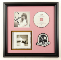 Taylor Swift Signed "The Tortured Poets Department" Custom Framed CD Insert Display with Cloth Patch (PSA) at PristineAuction.com