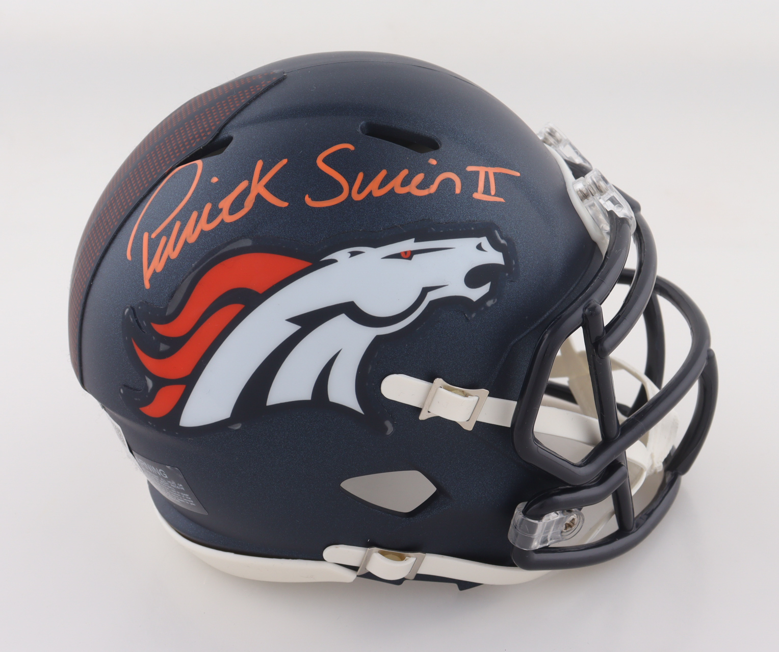 Patrick Surtain II Signed Broncos Speed Mini Helmet (Fanatics) at PristineAuction.com Patrick Surtain II Signed Broncos Speed Mini Helmet (Fanatics) at PristineAuction.com