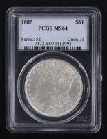 1887 Morgan Silver Dollar (PCGS MS64) at PristineAuction.com