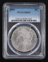 1896 Morgan Silver Dollar (PCGS MS63) at PristineAuction.com