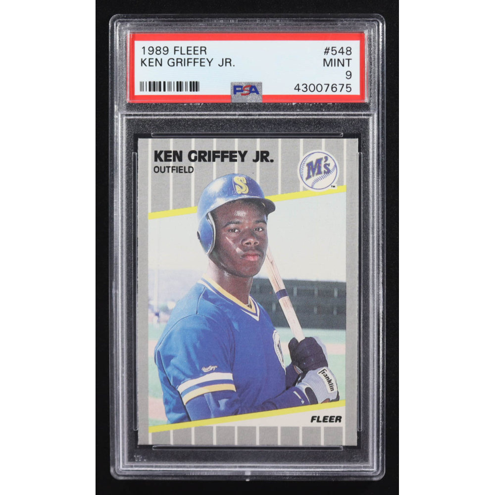 Ken Griffey Jr. 1989 Fleer #548 RC (PSA 9) at PristineAuction.com