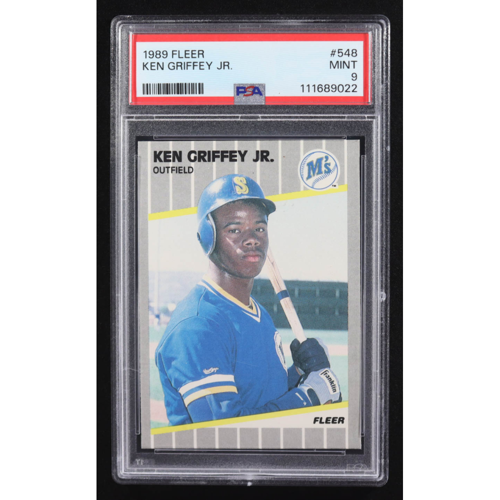 Ken Griffey Jr. 1989 Fleer #548 RC (PSA 9) at PristineAuction.com