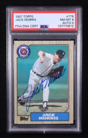 Jack Morris Signed 1987 Topps #778 (PSA 8 | Autograph Graded 9) at PristineAuction.com