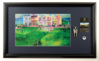 "St. Andrews The Old Course" Custom Framed LeRoy Neiman Art Print Display with Scorecard, Ball Marker, & Divot Tool at PristineAuction.com