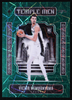 Victor Wembanyama 2023-24 Panini Phoenix Temple Men Phoenix Green Lazer #7 #033/175 RC at PristineAuction.com