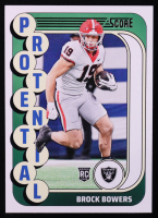 Brock Bowers 2024 Score Protential #19 RC at PristineAuction.com