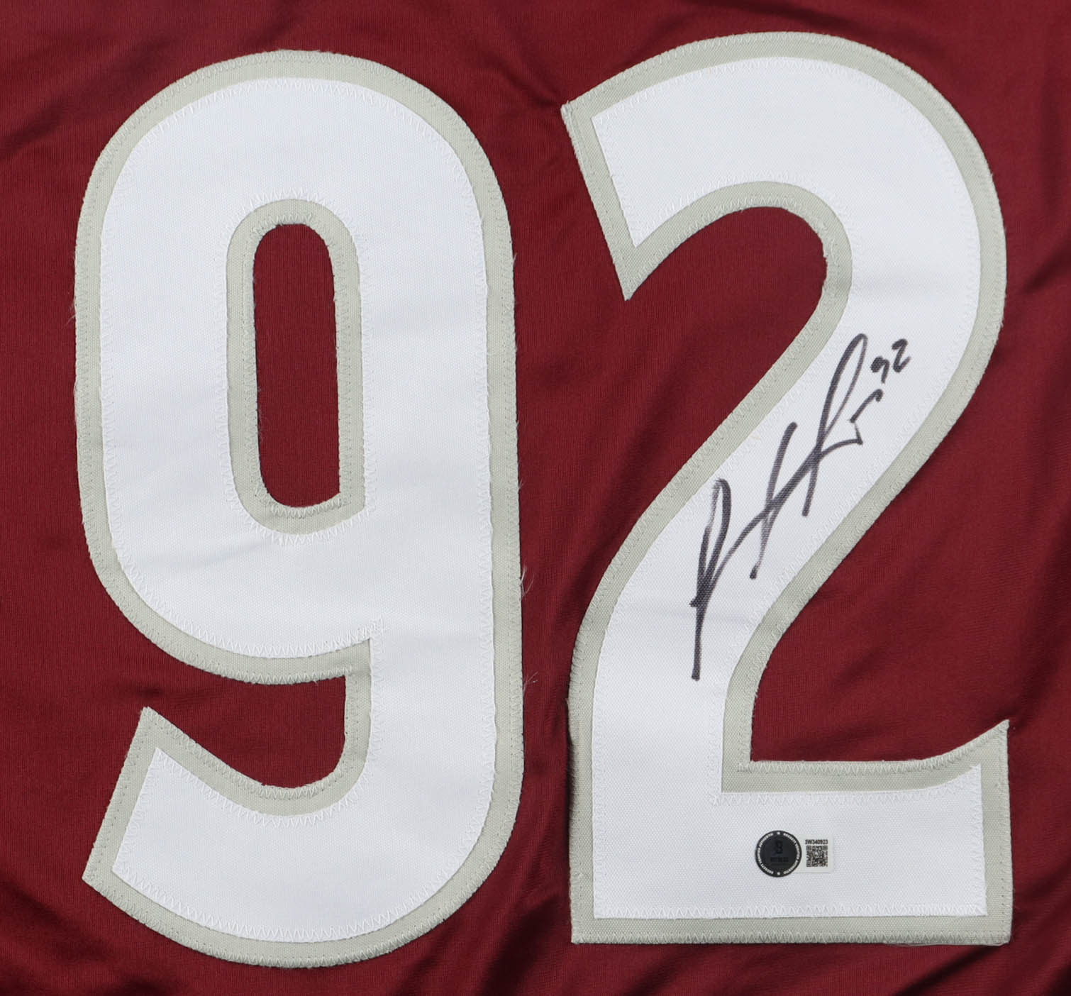 Gabriel Landeskog Signed Jersey (Beckett) at PristineAuction.com Gabriel Landeskog Signed Jersey (Beckett) at PristineAuction.com