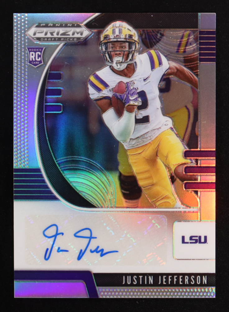 Justin Jefferson 2020 Panini Prizm Draft Picks Autograph Prizms #126 RC